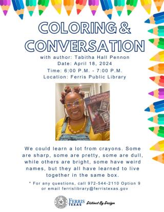 Coloring & Conversation with Tabitha Hall Pennon